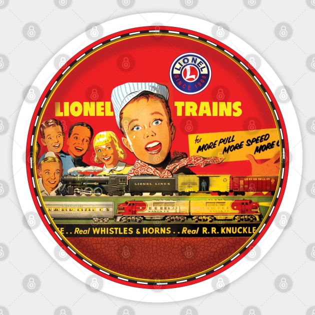 Lionel Model Trains USA Sticker by Midcenturydave